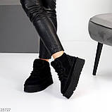 Стильні жіночі зимові кросівки на високій підошві, жіночі зимові хайтопи, зимові автоледі, фото 6