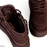 Стильні жіночі зимові кросівки на високій підошві, жіночі зимові хайтопи, зимові автоледі, фото 2