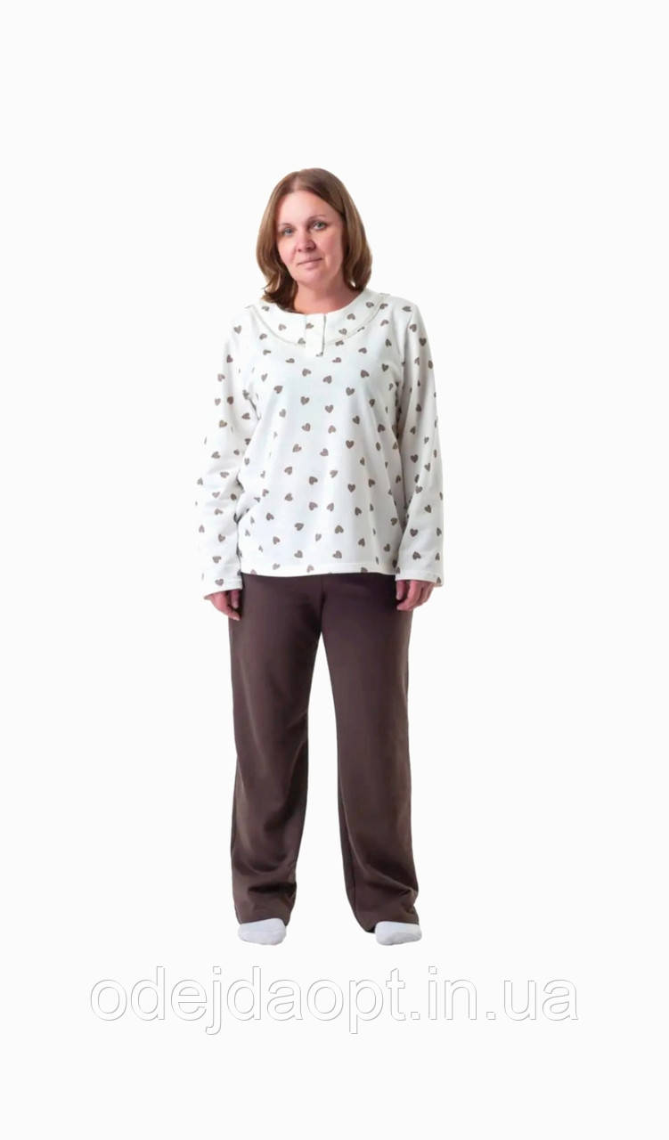 Жіноча тепла піжама, фото 1