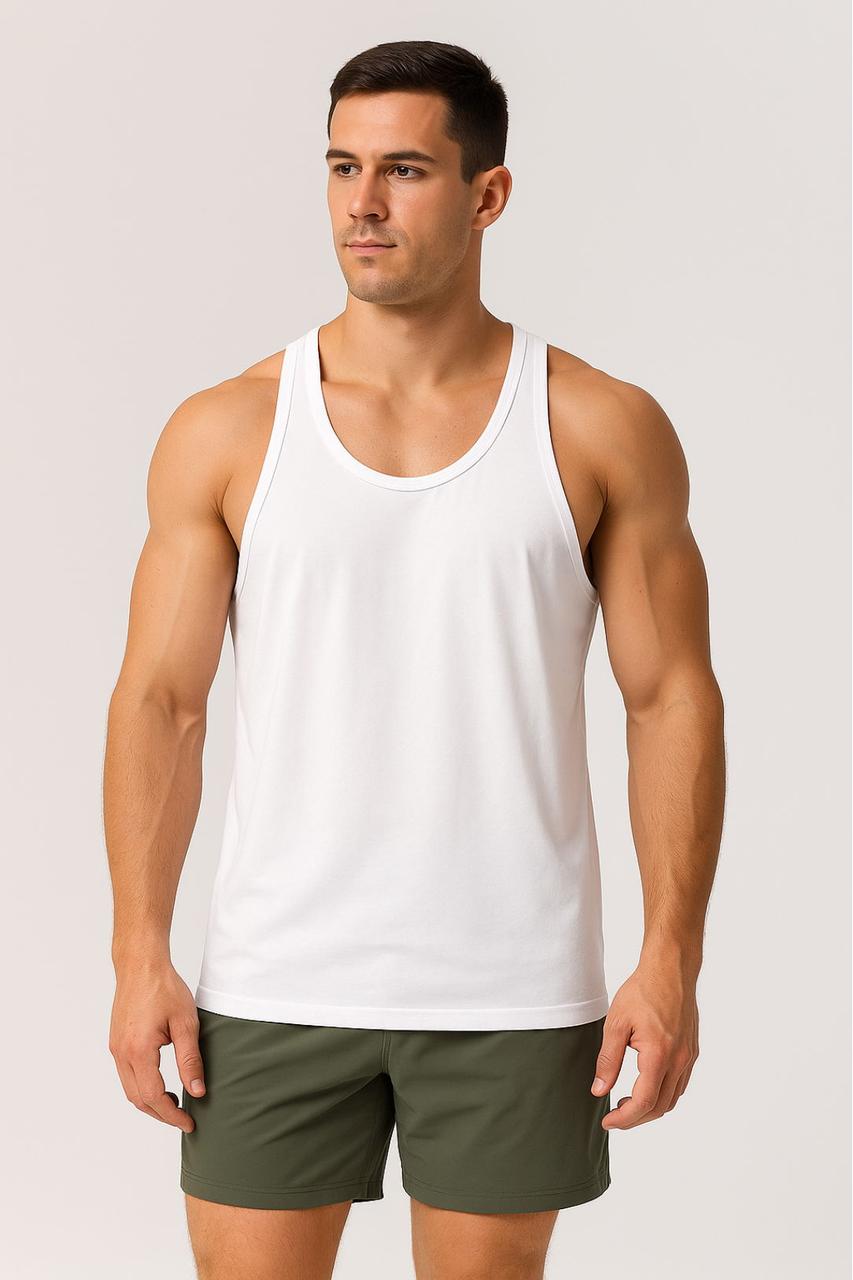 Майка чоловіча борцівка AirFlex Apmi білий, фото 1