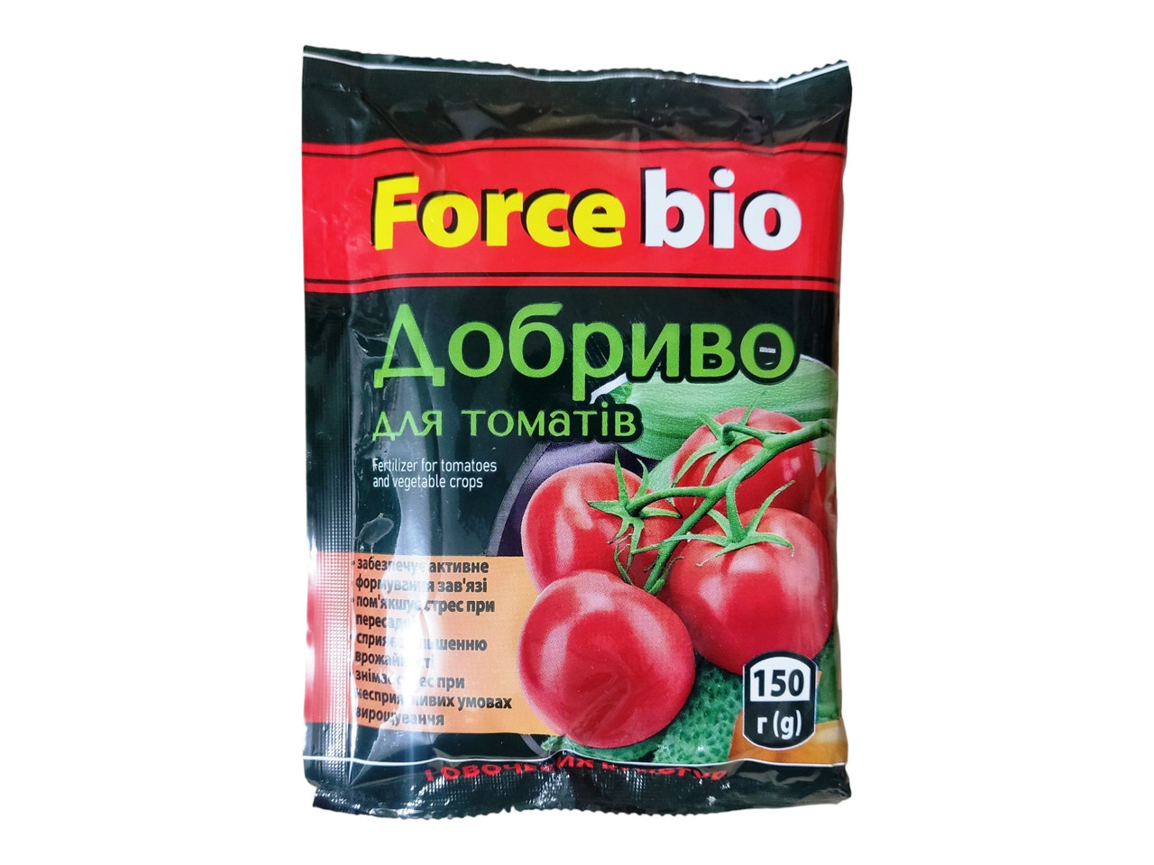 Добриво Force Bio, для томатів та овочевих культур, 150г, фото 1