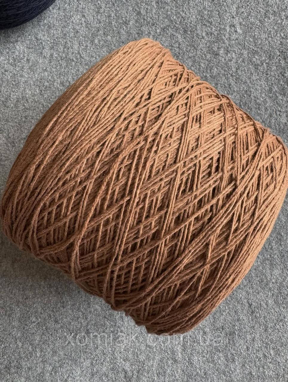 Пряжа мериносова Canberra cable Lanecardate 3*2/15.5 вікунья, 100 грамів, фото 1
