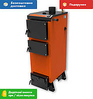 Котел на дровах Витязь PRIME 16 кВт, твердопаливний обігрівач для дому, тривале горіння