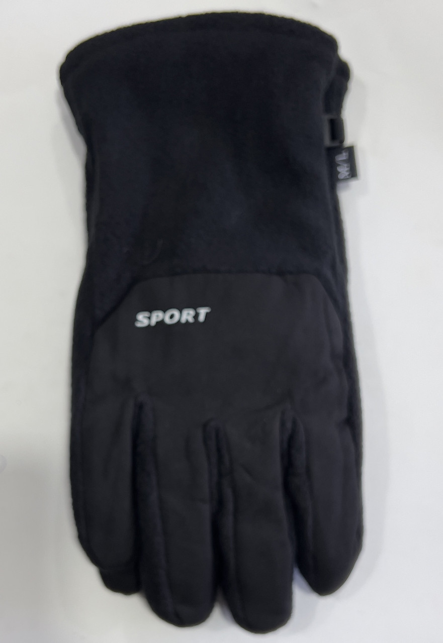 Чоловічі зимові рукавички на хутрі, фото 1