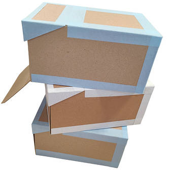 Короба архівні оклеєні коленкором (матеріалом дубльованим)