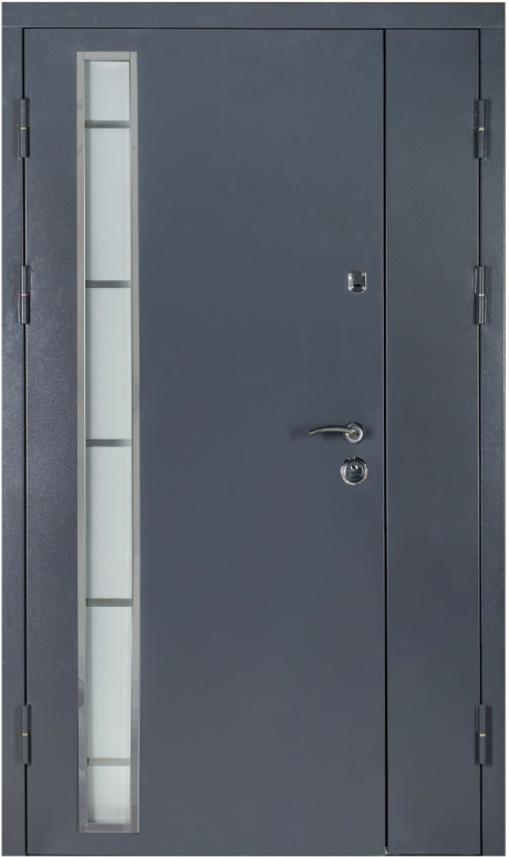 Двері вхідні Артіз ПРЕСТИЖ ПВХ Дуб шато + склопакет 1200х2050 мм