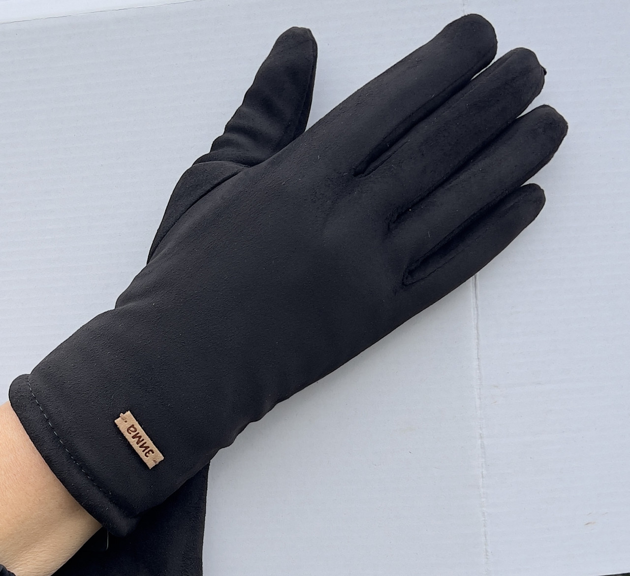 Жіночі рукавички з хутряною підкладкою, фото 1