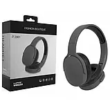 (Уцінка) Бездротові bluetooth стерео навушники P2961 чорні з вбудованим mp3 плеєром, фото 2