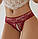 Ажурні трусики з доступом (Бордо, р.ХXXL), фото 2