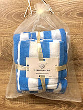 Рушник набір 140*70 та 75*35, комплект рушників у подарунковій упаковці, полотенце баня сауна, для обличчя та тіла