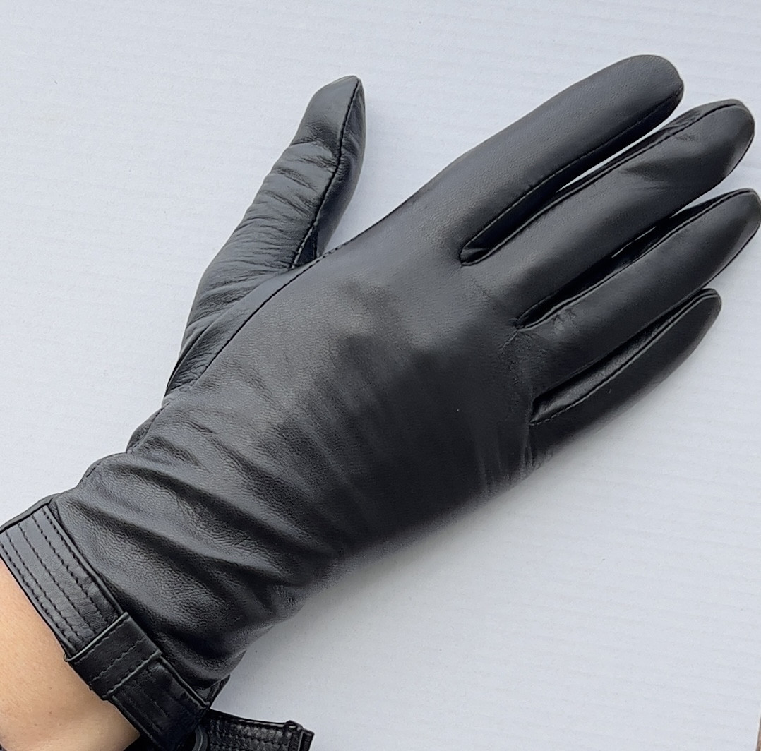 Жіночі рукавички на вовняній підкладці (СЕНСОРНІ), фото 1