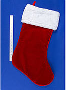 Різдвяний чобіток на камін, хутряний, висота 50 см