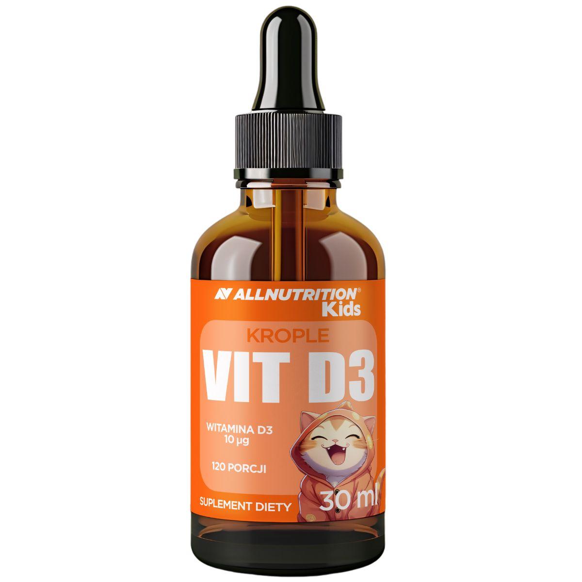 Вітамін D3 для дітей у краплях AllNutrition Kids Vit D3 30 мл ( 120 порций )