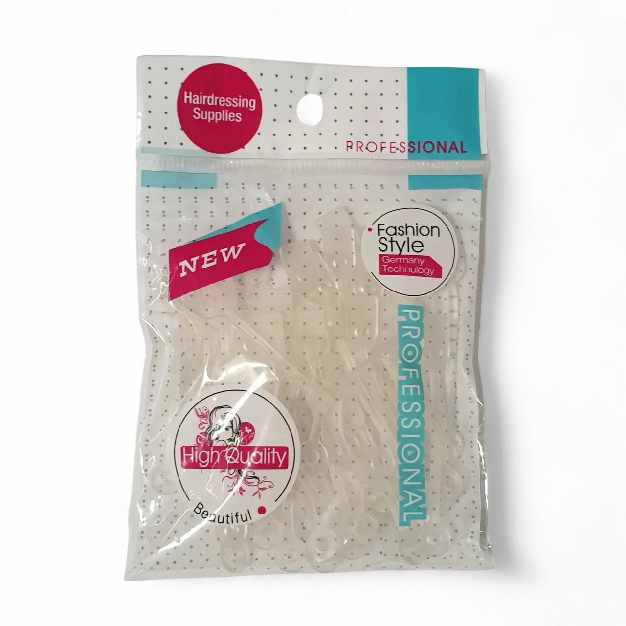 Змінні Силіконові Гумки для Хімічної Завивки (Коклюшок) – 50 шт., Прозорі, Довжина 81 мм. Арт 24678, фото 1