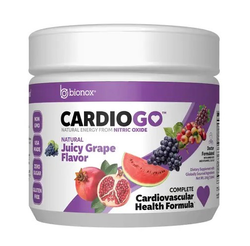 Bionox CardioGO / Комплекс для здоров'я серцево-судинної системи смак винограду 210 г