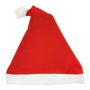 Новорічна червона шапка  Санта Клауса з помпоном