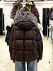 Пуховик жіночий Chanevia 25606 SEAL BROWN, фото 4