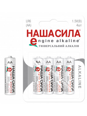 Батарейка НАША СИЛА PLAY AA (LR6) 4 на блістері, фото 1