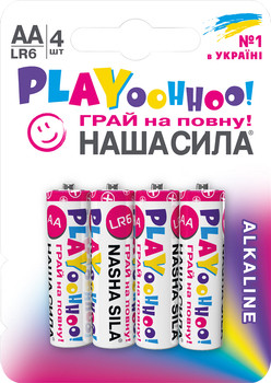 Батарейка НАША СИЛА PLAY AAA (LR03) 4 на блістері, фото 1
