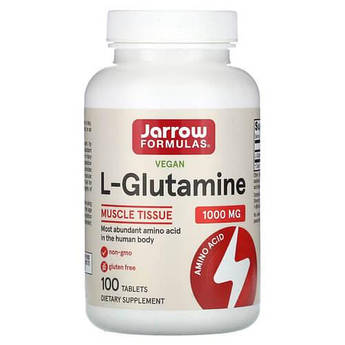 Jarrow Formulas L-Glutamine 1,000 mg 100 таблеток