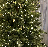 Світлодіодна гірлянда Роса 50 метрів зелений провід, теплий білий, з пультом, на вікно, для дому та на ялинку, водонепроникна, фото 8