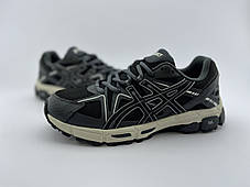 Чоловічі термо кросівки Asics Gel-Kahana 8 Cordura Black Grey чорні з сірим утеплені водостійкі, фото 2