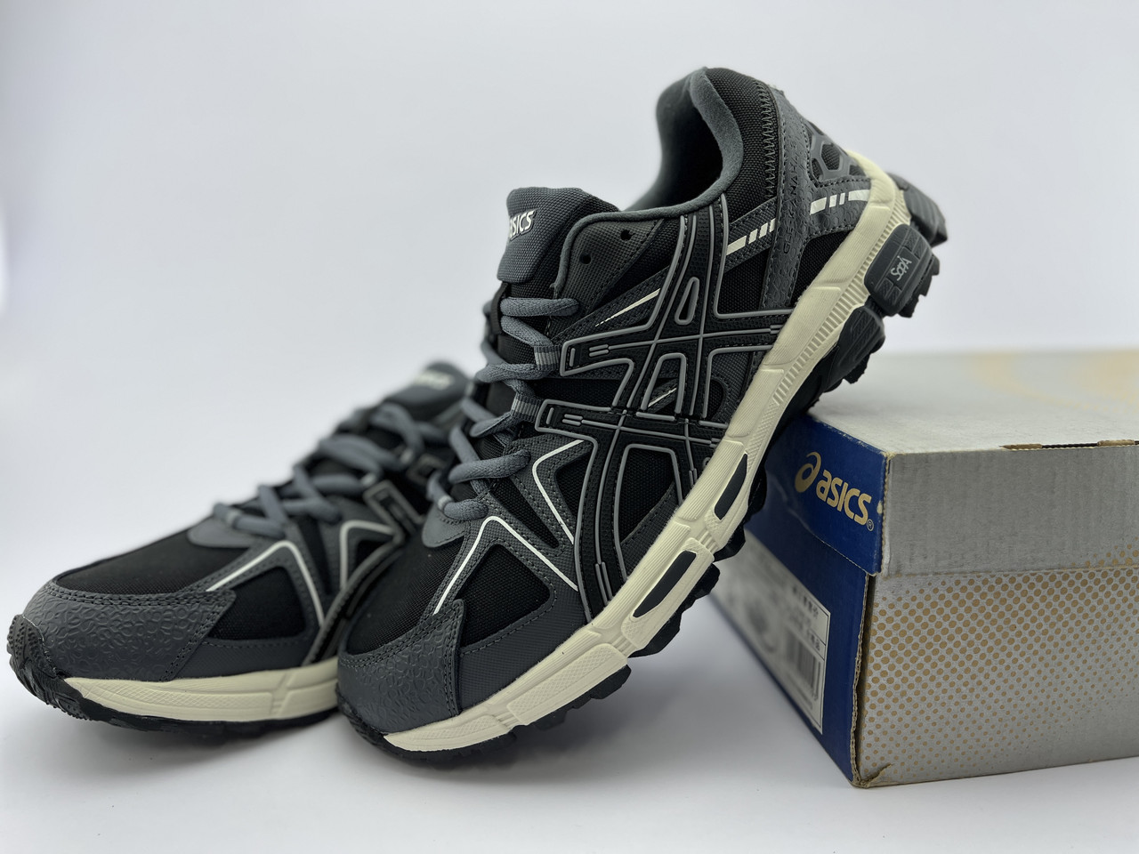 Чоловічі термо кросівки Asics Gel-Kahana 8 Cordura Black Grey чорні з сірим утеплені водостійкі