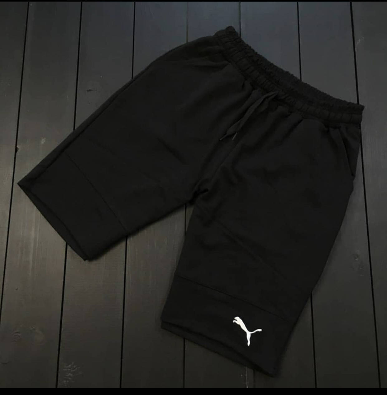 

Шорти літні чорні Puma двонитка, Черный
