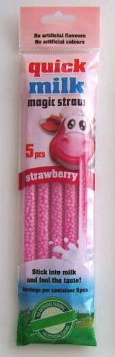 

Трубочки для молока со вкусом клубники Quick Milk