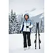 Жіноча гірськолижна куртка 58922 біла, фото 6