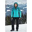Жіноча гірськолижна куртка 58922 бірюзова, фото 6