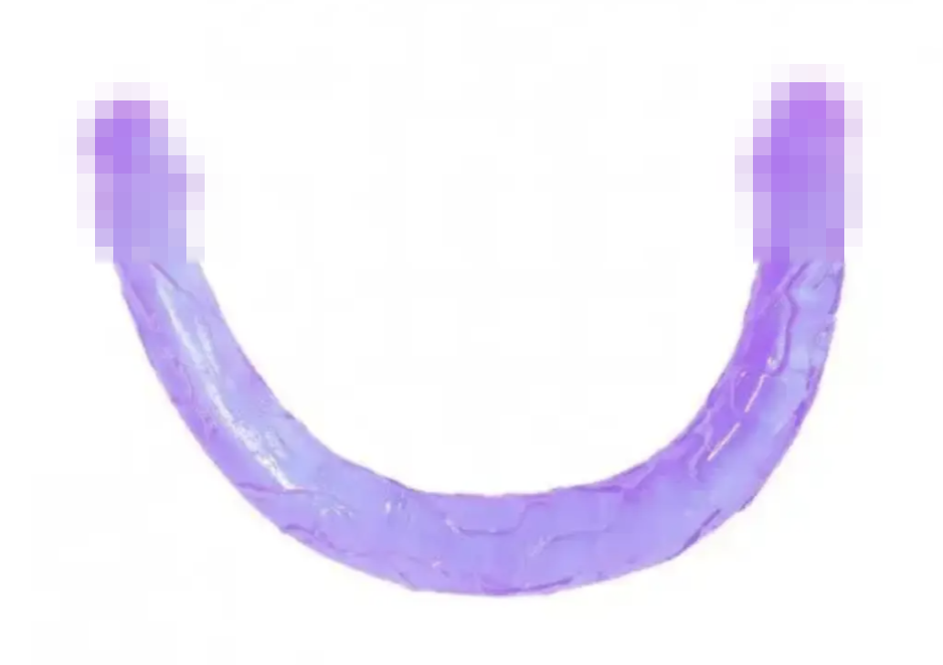 Двосторонній фалловітатор "Double Dong", фіолетовий, 44х3,5 см., фото 1