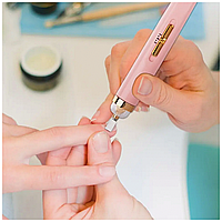 Фрезер для манікюру та педикюру бездротовий із 5 насадками для догляду за нігтями та кутикулою