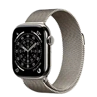 Смарт-годинник Apple Watch Series 11 GPS + Cellular 42mm Natural Tit. Case w. Natural Milanese Loop (MF8P4)