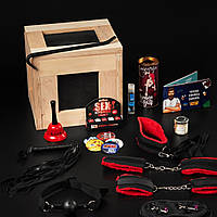 Подарунковий набір у ящику з ламом Полуничка для чоловіка друга тата шефа до 23 Февралі на день народження й закоханих