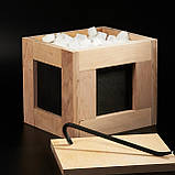 Подарунковий набір із пивними аксесуарами в дерев'яному ящику для чоловіків на день народження і свято, фото 2