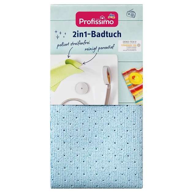 Серветка для прибирання ванної кімнати Profissimo 2in1-Badtuch, 1 шт, від DenkMit