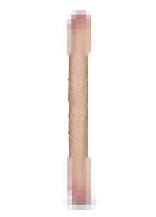 Двосторонній фалоімітатор King Size Realistic Slim Ultra Double Dildo 17”, 45х4,5 см., фото 1