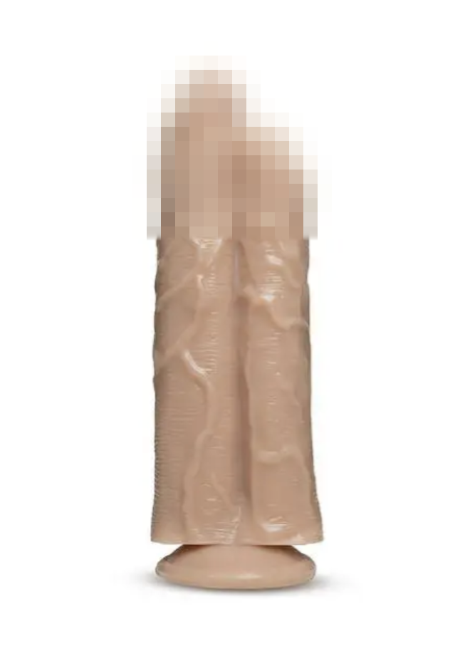 Подвійний фалоїмітатор DR. SKIN DR. DOUBLE STUFFED FLESH, 27х8 см., фото 1