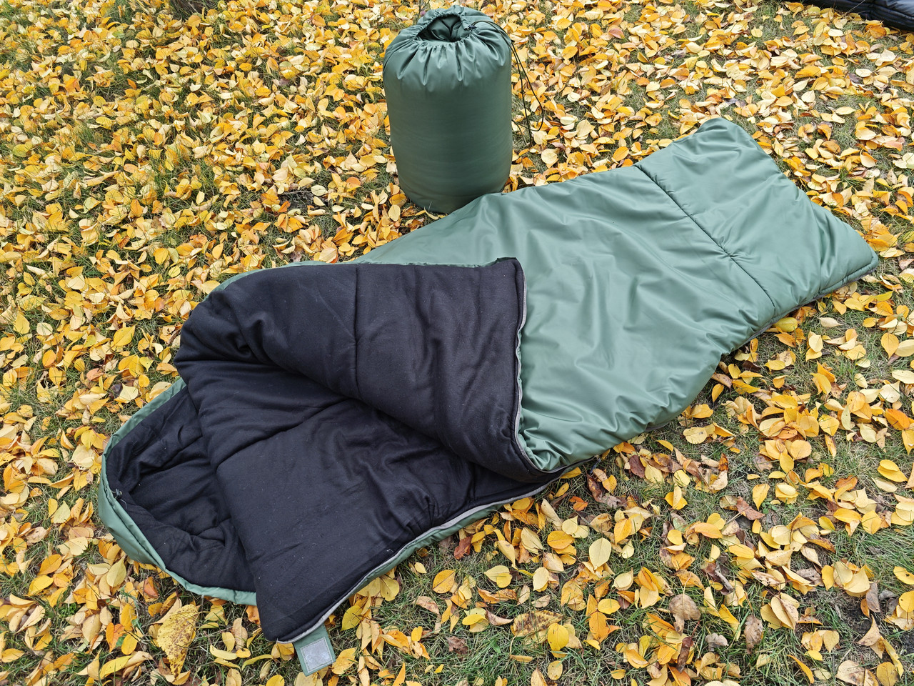 Зимовий туристичний спальний мішок Хакі XXXL - 35°C New!, фото 1