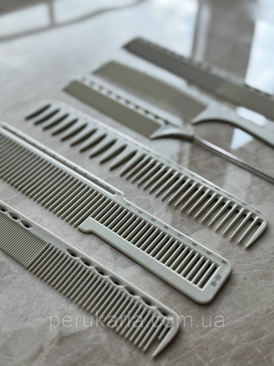 Професійний набір гребінців для стрижки із 6 шт, фото 1