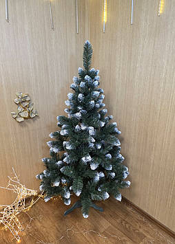 Ялинка "Снігова королева" ПВХ з білими кінчиками, 1.5 м