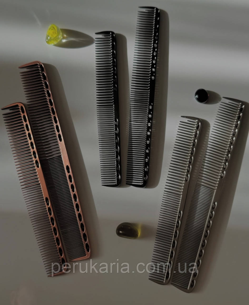 Гребінець для стрижки 18 см, в кольорі : мідь, фото 1