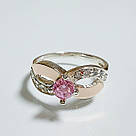 Срібна каблучка з золотом, фото 4