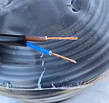 Кабель ШВВП 2х2.5 чорний повний переріз, силовий Одеса Каблекс (бухта 100м), фото 2