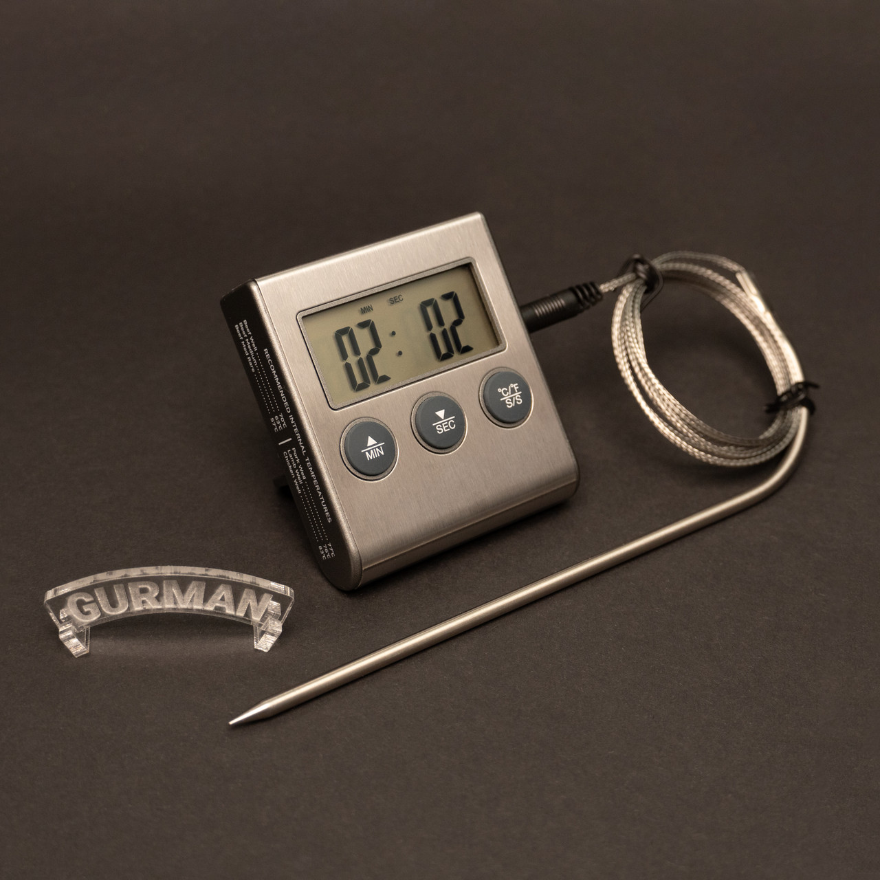 Електронний термометр для м'яса зі щупом і таймером (RSLN-25023), фото 1