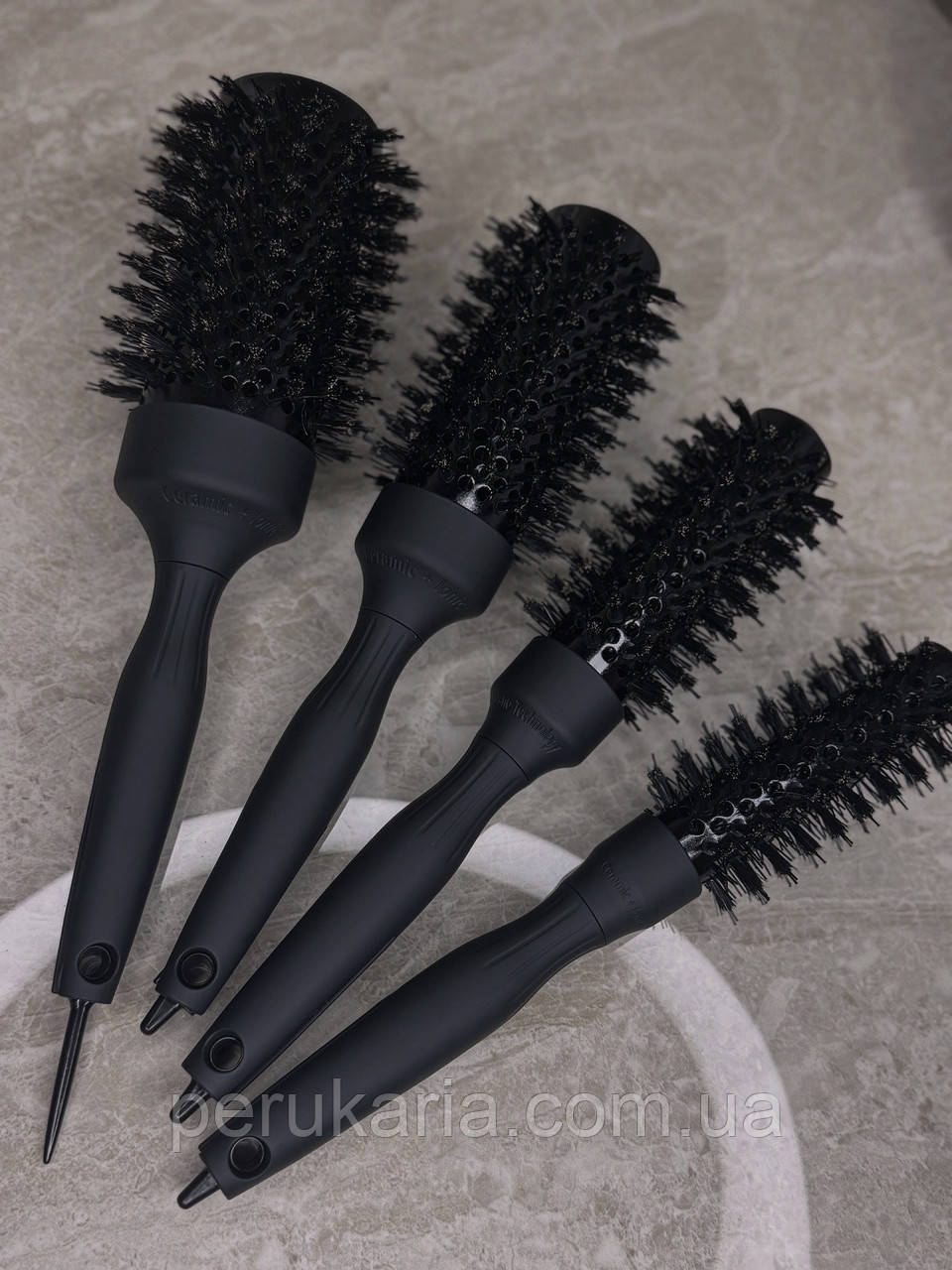Браш для укладки волосся ,кераміка+щетина розмір 4.5 см, фото 1