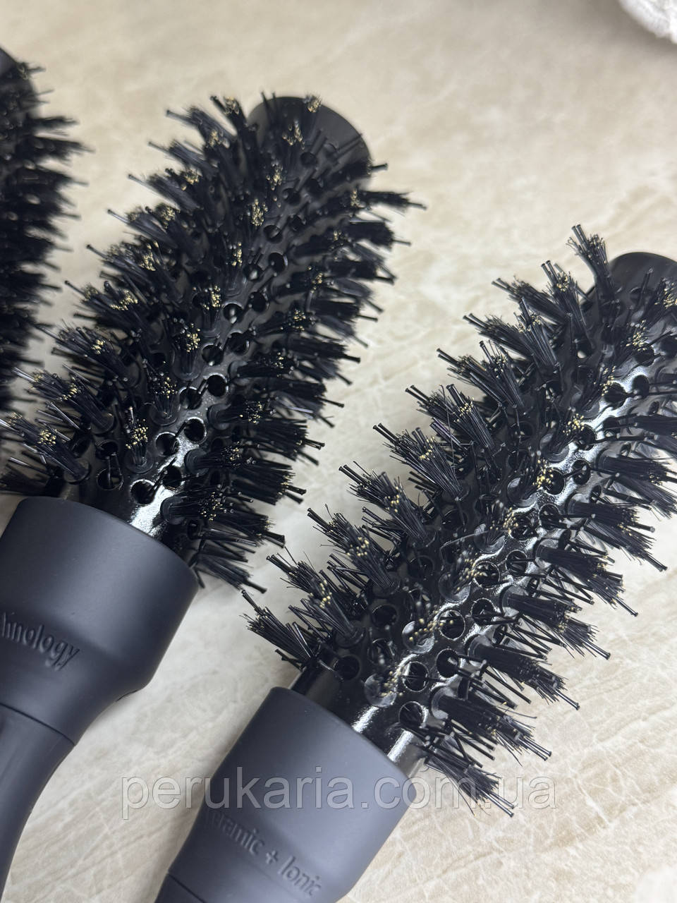 Браш для укладки волосся ,кераміка+щетина розмір 5.3 см, фото 1
