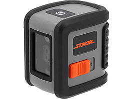 Рівень лазерний самовирі з хрестовим зеленим випромін STHOR діапазон- 10м, живл- 2 батарейки АА 1,5В Baumar - Порадуй Себе