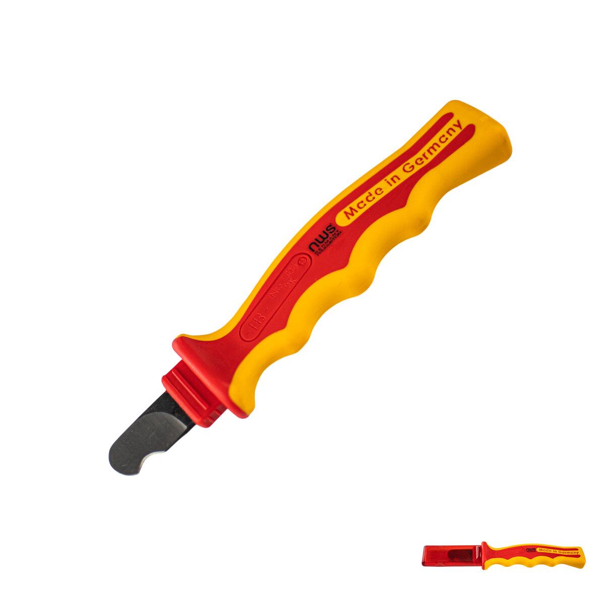 Ніж для знімання ізоляціі, NWS L=190 мм, ізольований 1000 V Baumar - Всегда Вовремя, фото 1